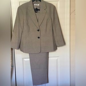 Tan KASPER suit; brand new.